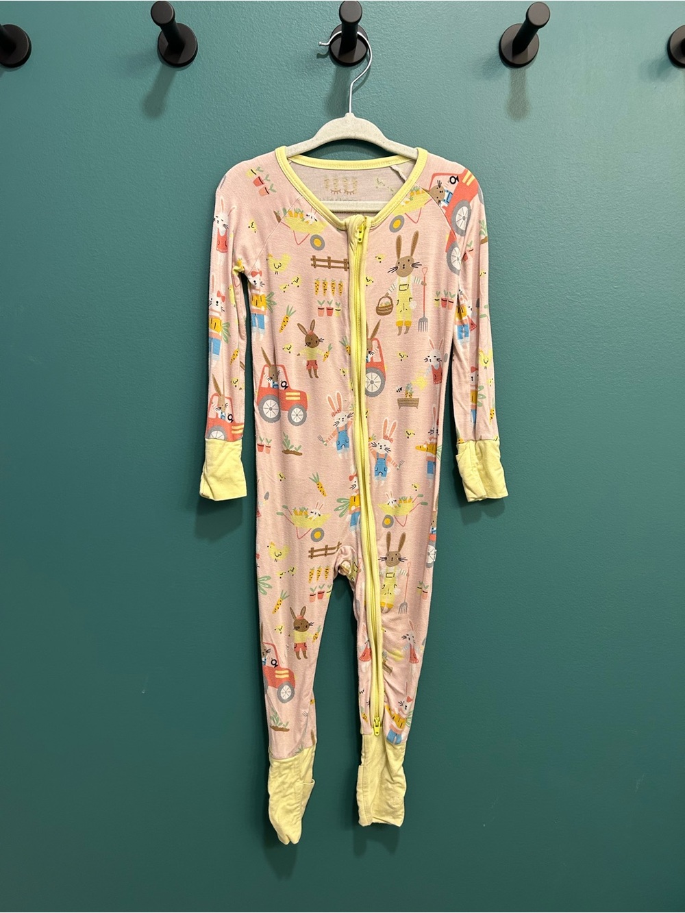 Farmer Bunny Little Sleepies Bamboo Zippy Pajamas